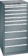 Schubladenschrank 10 Schubladen 717x725x1450 NCS S 6502-B Lista 36x36E 78.313.050