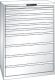 Schubladenschrank 10 Schubladen 1023x725x1450 RAL 9010 Lista 54x36E 78.298.110