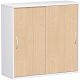 Schiebetrenschrank Oberboden 25 mm, mit Standfen, abschliebar, 1200x425x1182, Buche/Wei