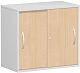 Anstell-Schiebetrenschrank Oberboden 25 mm, mit Stellfen, abschliebar, 800x425x720, Buche/Lichtgrau