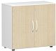 Flgeltrenschrank mit Standfen, inkl. Trdmpfer, nicht abschliebar, 800x420x752, Ahorn/Wei