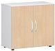 Flgeltrenschrank mit Standfen, inkl. Trdmpfer, nicht abschliebar, 800x420x752, Buche/Wei