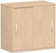 Schiebetrenschrank Oberboden 25 mm, mit Standfen, abschliebar, 800x425x798, Buche/Buche