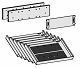 Container-Einrichtungs-Set fr Kunststoff-Schubfcher bestehend aus: 2 Stck Querausfachungen, 1 Stck Lngsausfachung, 6 Stck Schrgablagen, Schwarz