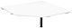 Verkettungsplatte Fnfeck 90 mit Sttzfu, mit Kabelfhrung, inkl. Verkettungsmaterial, hhenverstellbar, 1225x1225x680-800, Wei/Anthrazit