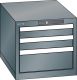 Schubladenschrank 3 Schubladen 411x572x383 NCS S 6502-B Lista 18x27E 78.408.050