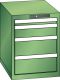 Schubladenschrank 4 Schubladen 411x572x533 RAL 6011 Lista 18x27E 78.414.030