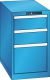 Schubladenschrank 3 Schubladen 411x725x700 RAL 5012 Lista 18x36E 78.447.010