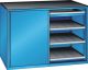 Schubladenschrank Schiebet�ren 1430x627x1020 RAL 5012 Lista 36x27E 79.424.010