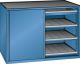 Schubladenschrank Schiebet�ren 1430x627x1020 RAL 5019 Lista 36x27E 79.424.040