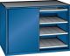 Schubladenschrank Schiebet�ren 1430x627x1020 RAL 5010 Lista 36x27E 79.424.090