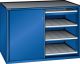 Schubladenschrank Schiebet�ren 1430x627x1020 RAL 5005 Lista 36x27E 79.424.100