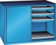 Schubladenschrank Schiebet�ren 1430x627x1020 RAL 5012 Lista 36x27E 79.429.010