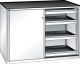 Schubladenschrank Schiebet�ren 1430x627x1020 RAL 9010 Lista 36x27E 79.430.110