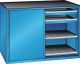 Schubladenschrank Schiebet�ren 1430x627x1020 RAL 5012 Lista 36x27E 79.432.010