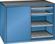 Schubladenschrank Schiebet�ren 1430x627x1020 RAL 5019 Lista 36x27E 79.432.040