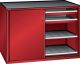 Schubladenschrank Schiebet�ren 1430x627x1020 RAL 3003 Lista 36x27E 79.432.070