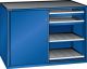 Schubladenschrank Schiebet�ren 1430x627x1020 RAL 5005 Lista 36x27E 79.432.100