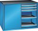 Schubladenschrank Schiebet�ren 1430x627x1020 RAL 5012 Lista 36x27E 79.434.010