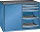 Schubladenschrank Schiebet�ren 1430x627x1020 RAL 5019 Lista 36x27E 79.434.040