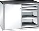 Schubladenschrank Schiebet�ren 1430x627x1020 RAL 9010 Lista 36x27E 79.434.110