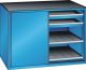 Schubladenschrank Schiebet�ren 1430x780x1020 RAL 5012 Lista 36x36E 79.478.010