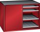 Schubladenschrank Schiebet�ren 1430x780x1020 RAL 3003 Lista 36x36E 79.478.070
