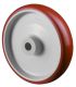 Polyurethanrad B26.200, Produkttyp: Rder, Material/Art des Radkrpers: Kunststoff, Material der Laufflche: Polyurethan rot 98 +/-4 Shore A, Lager: Gleitlager,  Rad:  200 mm, Tragkraft: 380 kg
