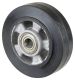 Gummirad B80.160, Produkttyp: Räder, Material/Art des Radkörpers: Aluminium, Material der Lauffläche: Elastikgummi schwarz, Lager: Kugellager, Ø Rad:  160 mm, Tragkraft: 300 kg