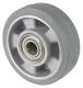 Gummirad B83.126, Produkttyp: Räder, Material/Art des Radkörpers: Aluminium, Material der Lauffläche: Elastikgummi grau, Lager: Kugellager, Ø Rad:  125 mm, Tragkraft: 200 kg