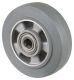 Gummirad B83.160, Produkttyp: Räder, Material/Art des Radkörpers: Aluminium, Material der Lauffläche: Elastikgummi grau, Lager: Kugellager, Ø Rad:  160 mm, Tragkraft: 300 kg