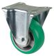 Transportrolle LSS410.B92.125, Produkttyp: Bockrollen, Befestigung: Anschraubplatte, Ø Schraubloch: 11 mm, Material/Art des Radkörpers: Aluminium, Material der Lauffläche: Besothane Guss-Polyurethan  83 +/-3 Shore A, Lager: Kugellager, Ø Rad:  125 mm, Tra